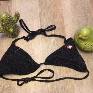 Juniors Black Bikini Top
